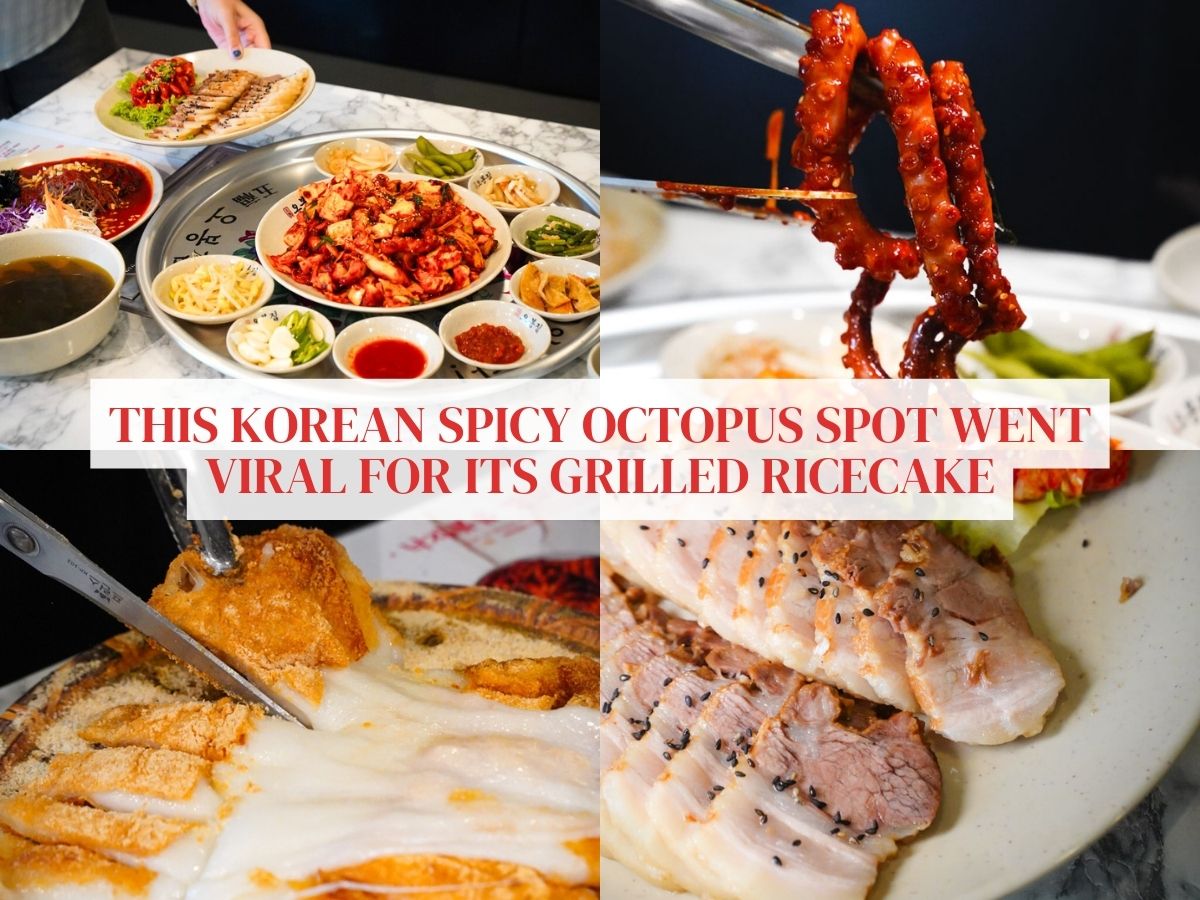 Korea’s famous Obongzip opens in Singapore, known for its spicy octopus & viral grilled tteok pillow