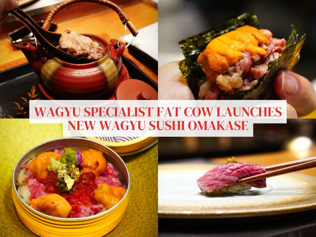 Dig into premium beef at the new wagyu sushi omakase at Fat Cow, with wagyu nigiri and more!