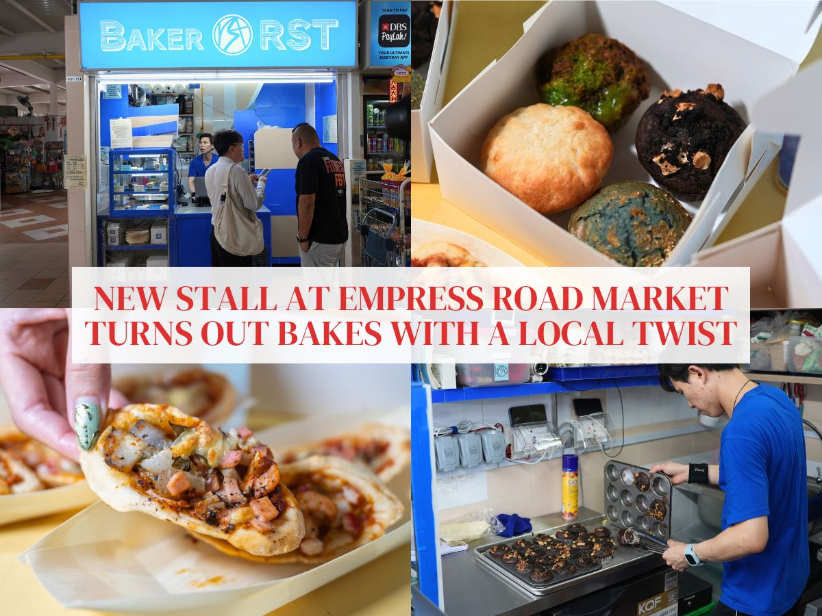Baker RST: New hawker stall serving locally inspired muffins & mini pizza, all under S$3.10